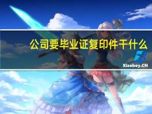 公司要毕业证复印件干什么