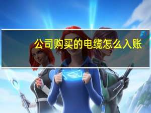 公司购买的电缆怎么入账