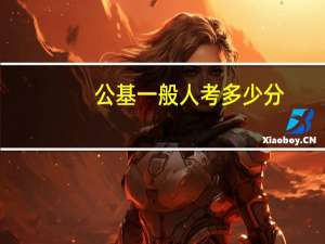 公基一般人考多少分