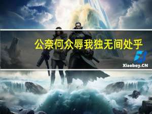 公奈何众辱我 独无间处乎（独无间处乎）