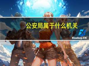 公安局属于什么机关