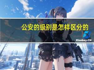 公安的级别是怎样区分的