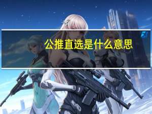 公推直选是什么意思