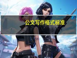 公文写作格式标准