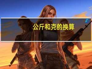 公斤和克的换算（公斤）