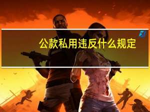 公款私用违反什么规定（公款）