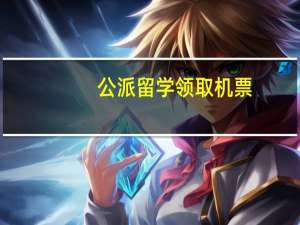 公派留学领取机票