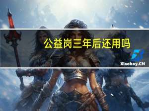 公益岗三年后还用吗