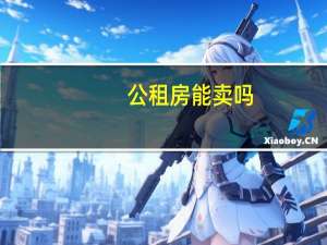公租房能卖吗