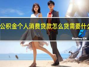 公积金个人消费贷款怎么贷　需要什么条件