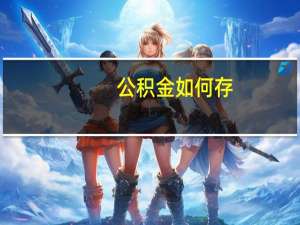 公积金如何存
