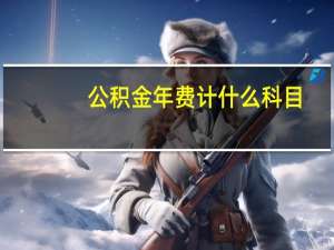 公积金年费计什么科目