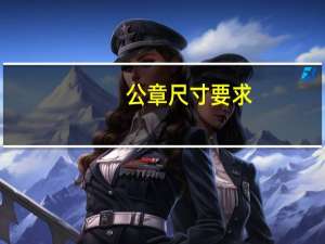 公章尺寸要求