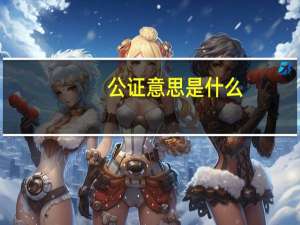 公证意思是什么