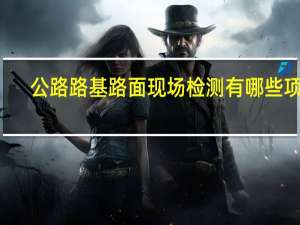 公路路基路面现场检测有哪些项目