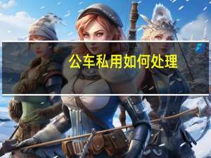 公车私用如何处理
