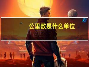 公里数是什么单位