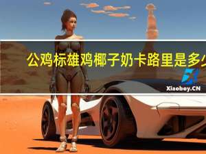 公鸡标 雄鸡椰子奶卡路里是多少