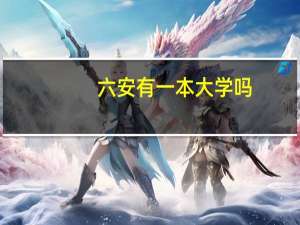 六安有一本大学吗