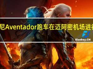 兰博基尼Aventador跑车在迈阿密机场进行了高速演示