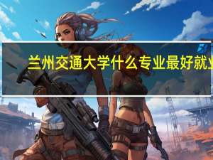 兰州交通大学什么专业最好就业
