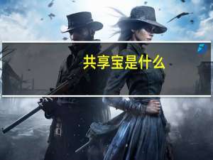 共享宝是什么（共享聚宝是啥）
