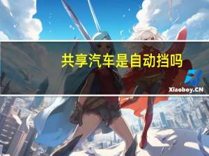 共享汽车是自动挡吗