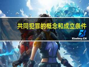 共同犯罪的概念和成立条件