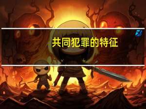 共同犯罪的特征