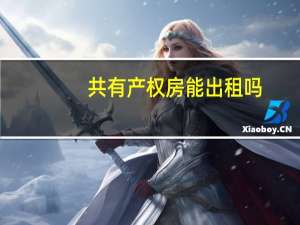 共有产权房能出租吗