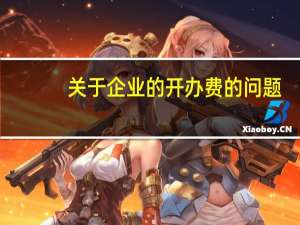 关于企业的开办费的问题