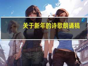 关于新年的诗歌朗诵稿（2019迎新年诗歌朗诵稿）