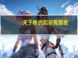关于桥的知识有那些