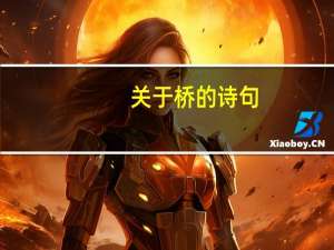 关于桥的诗句