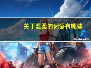 关于温柔的词语有哪些