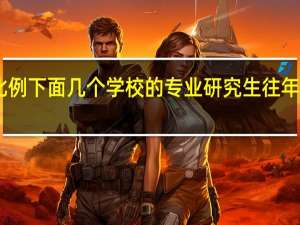 关于考研录取比例 下面几个学校的专业研究生往年录取比例 近3或4年的