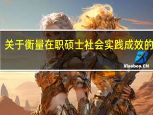 关于衡量在职硕士社会实践成效的标准