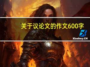 关于议论文的作文600字