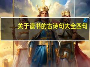 关于读书的古诗句大全四句（关于读书的古诗4句）