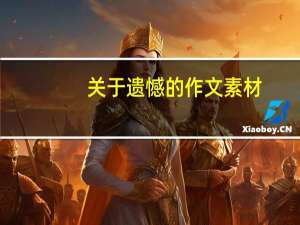 关于遗憾的作文素材（关于遗憾的作文）