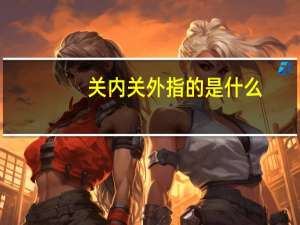 关内关外指的是什么