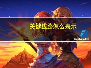 关键线路怎么表示