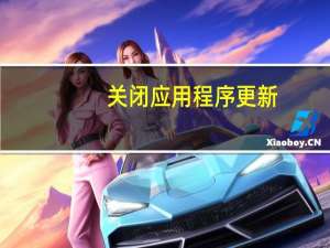 关闭应用程序更新