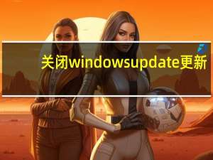 关闭windows update更新