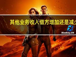 其他业务收入借方增加还是减少