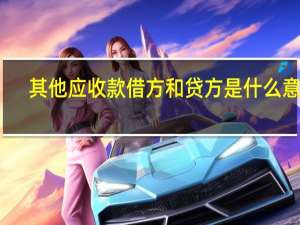 其他应收款借方和贷方是什么意思