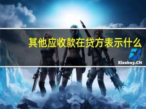 其他应收款在贷方表示什么