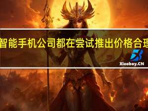 其他所有智能手机公司都在尝试推出价格合理的5G智能手机