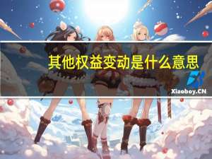 其他权益变动是什么意思
