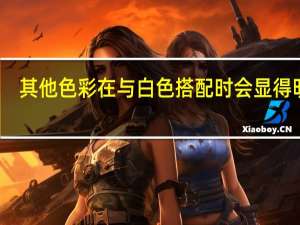 其他色彩在与白色搭配时会显得明亮